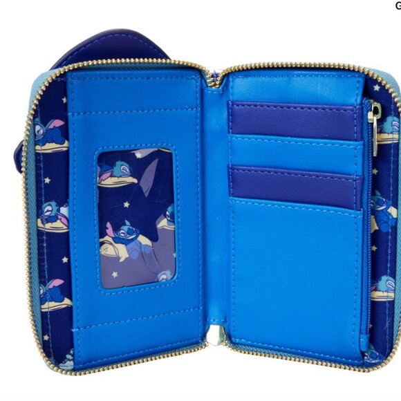 SDCC Limited Edition Bedtime Stitch Glow Mini Backpack and Wallet